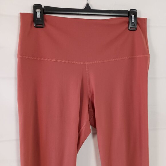 Nike Yoga Dri-FIT High Waisted 7/8 Leggings XL Terracotta Pockets Workout - Picture 6 of 6
